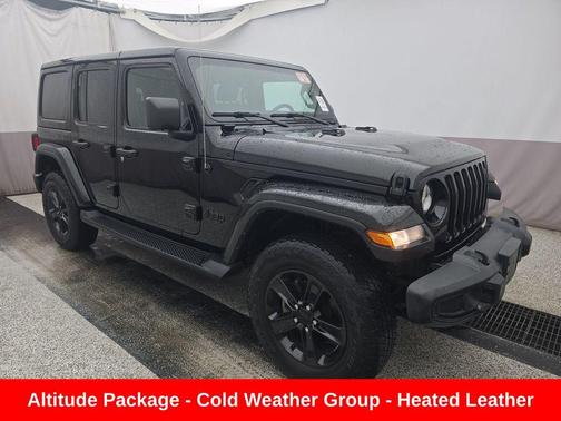 Black 2023 Jeep Wrangler 4-Door Sahara Altitude