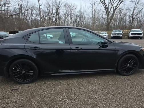 Midnight Black Metallic 2025 Toyota Camry XSE