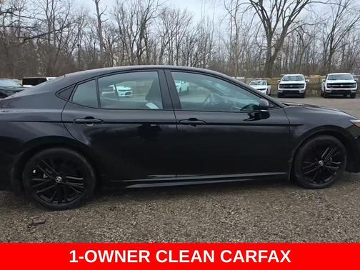 Midnight Black Metallic 2025 Toyota Camry XSE