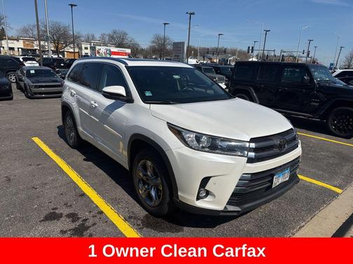 Blizzard Pearl 2019 Toyota Highlander Limited Platinum