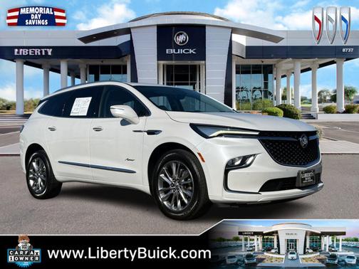 White Frost Tricoat 2023 Buick Enclave Avenir