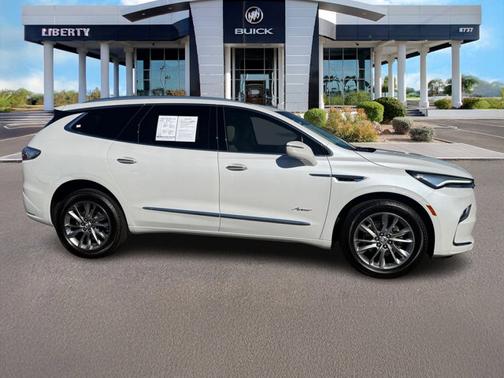 White Frost Tricoat 2023 Buick Enclave Avenir