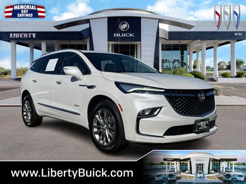 White Frost Tricoat 2023 Buick Enclave Avenir
