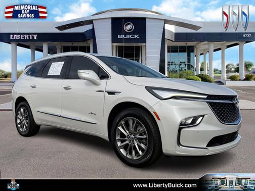 White Frost Tricoat 2023 Buick Enclave Avenir
