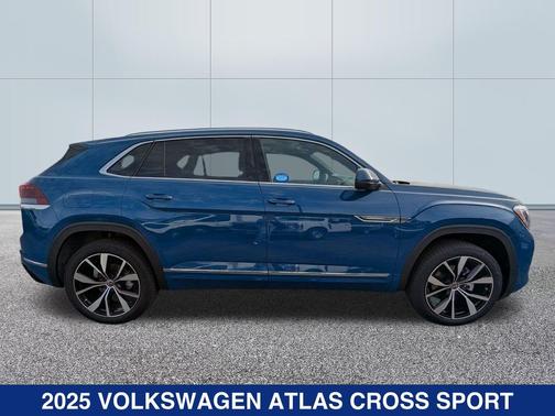 Mountain Lake Blue Metallic 2025 Volkswagen Atlas 2.0T SEL Premium R-Line 4MOTION