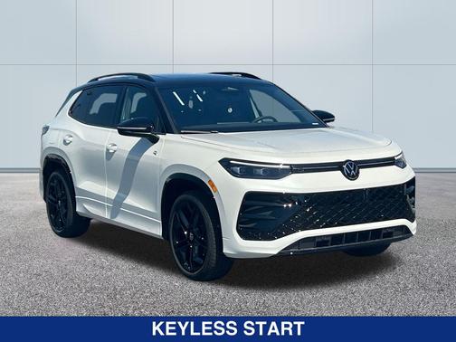 OPAL WHITE PEARL W/DEEP BLACK 2026 Volkswagen Tiguan 2.0T SE R-Line Black