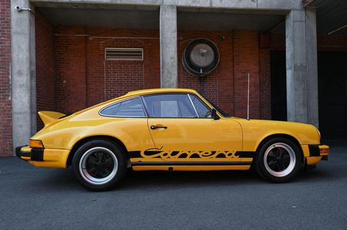 Yellow 1976 Porsche 911