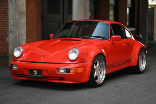 Red 1989 Porsche 911 2D Coupe