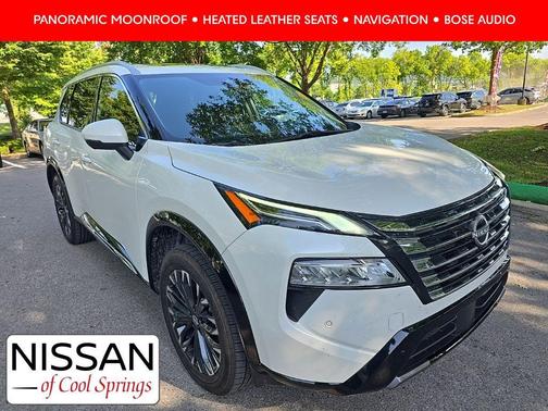 White Pearl 2025 Nissan Rogue Platinum