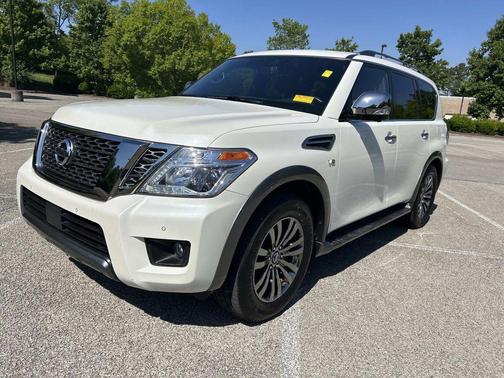 Pearl White 2018 Nissan Armada Platinum
