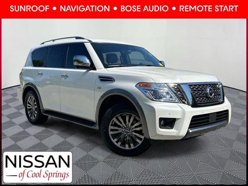 Pearl White 2018 Nissan Armada Platinum