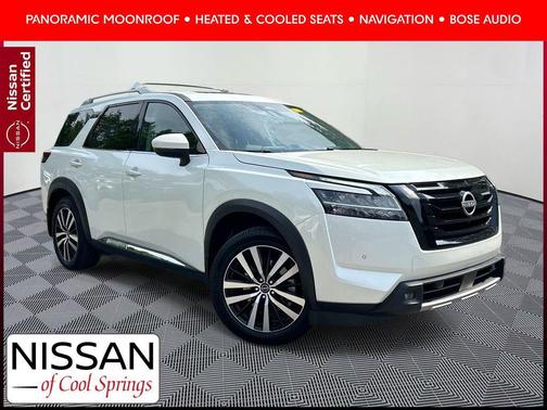 Pearl White 2024 Nissan Pathfinder Platinum 4WD