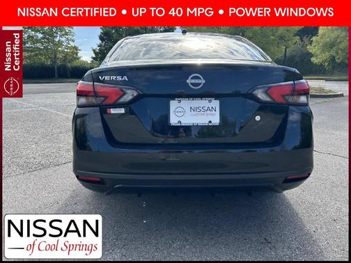 Super Black 2025 Nissan Versa 1.6 S