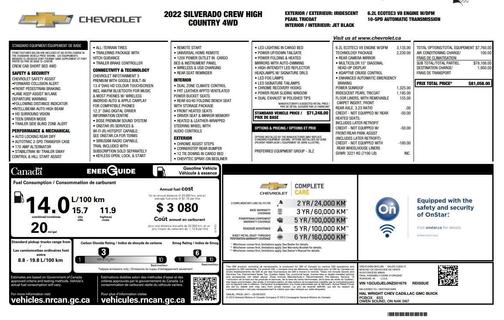 2022 Chevrolet Silverado 1500 High Country