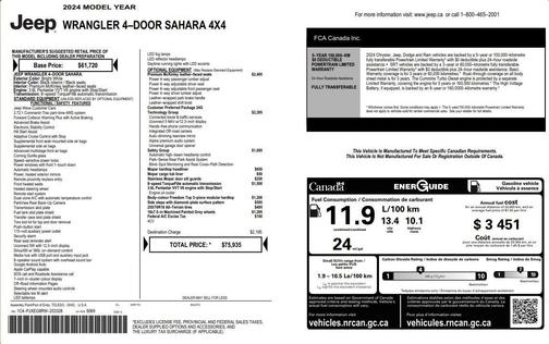 2024 Jeep Wrangler 4-Door Sahara
