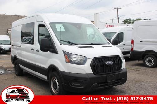 White 2021 Ford Transit-250 T-250 148 MED RF 9070 GVWR