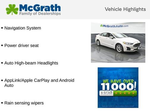 2019 Ford Fusion Hybrid SE