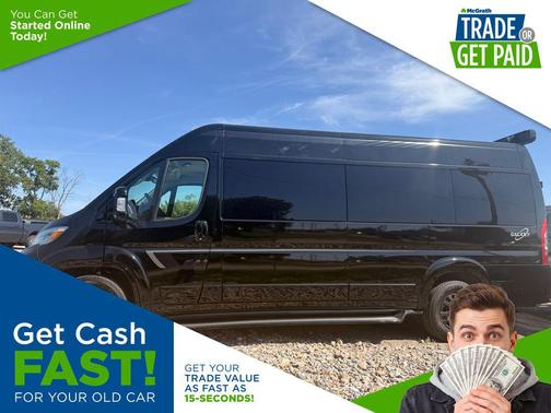 Black Clearcoat 2024 RAM ProMaster 3500 High Roof