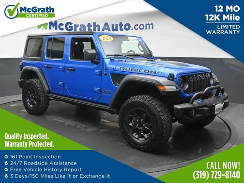 Hydro Blue Pearlcoat 2023 Jeep Wrangler 4xe Rubicon 20th Anniversary