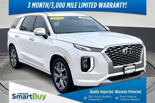 Hyper White 2021 Hyundai PALISADE Limited