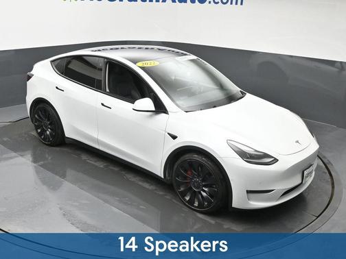 Pearl White Multi-Coat 2022 Tesla Model Y Performance Dual Motor All-Wheel Drive