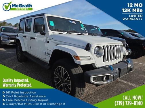 Bright White Clearcoat 2023 Jeep Wrangler 4xe Sahara