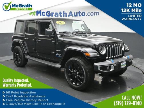 Black Clearcoat 2023 Jeep Wrangler 4xe Sahara