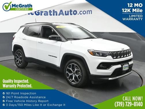 Bright White Clearcoat 2025 Jeep Compass Limited