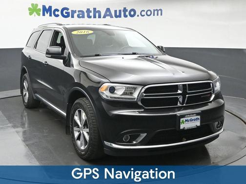 Brilliant Black Crystal Pearlcoat 2016 Dodge Durango Limited