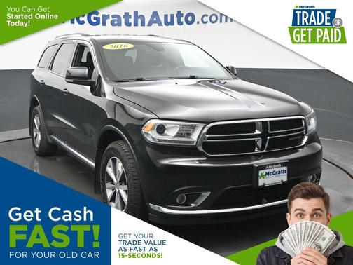 Brilliant Black Crystal Pearlcoat 2016 Dodge Durango Limited