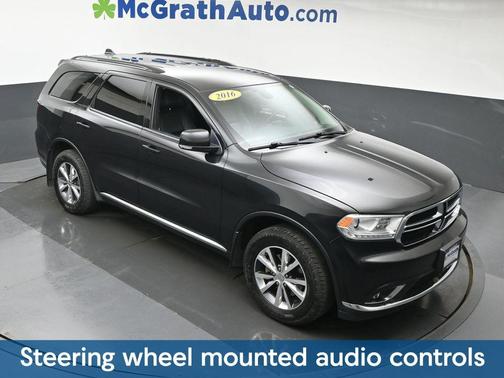 Brilliant Black Crystal Pearlcoat 2016 Dodge Durango Limited