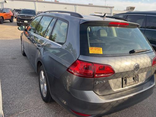 Platinum Gray Metallic 2015 Volkswagen Golf SportWagen TDI S 4-Door
