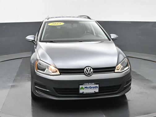 Platinum Gray Metallic 2015 Volkswagen Golf SportWagen TDI S 4-Door