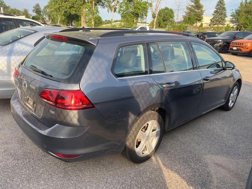 Platinum Gray Metallic 2015 Volkswagen Golf SportWagen TDI S 4-Door