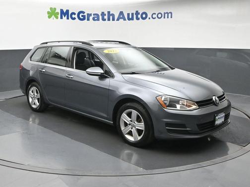 Platinum Gray Metallic 2015 Volkswagen Golf SportWagen TDI S 4-Door