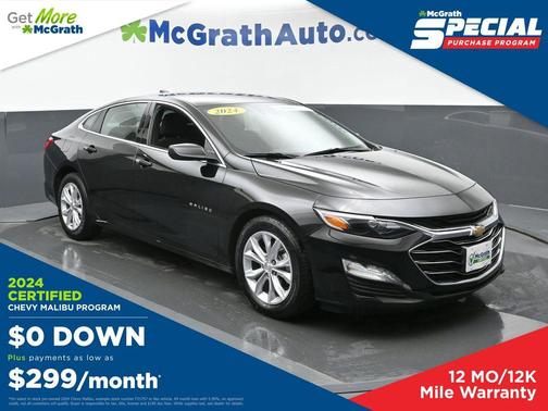 Mosaic Black Metallic 2024 Chevrolet Malibu FWD 1LT