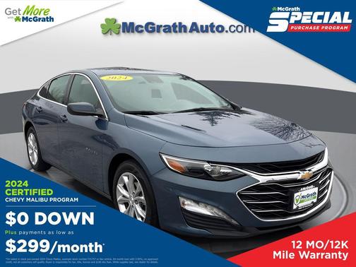 Lakeshore Blue Metallic 2024 Chevrolet Malibu FWD 1LT