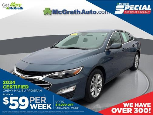 Lakeshore Blue Metallic 2024 Chevrolet Malibu FWD 1LT