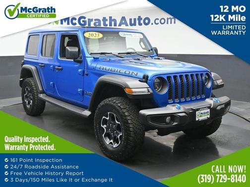 Hydro Blue Pearlcoat 2023 Jeep Wrangler 4xe Rubicon