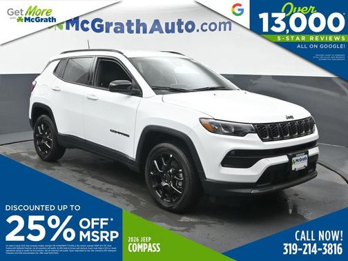 Bright White Clearcoat 2026 Jeep Compass Latitude