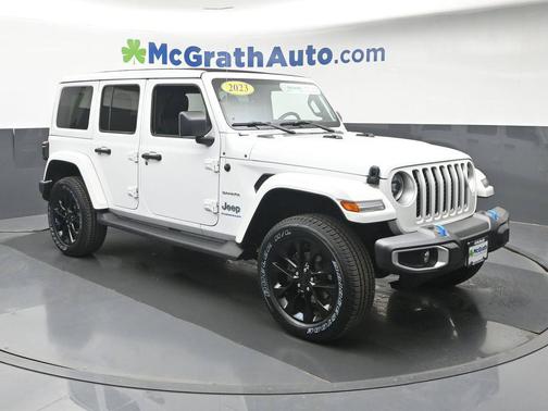 Bright White Clearcoat 2023 Jeep Wrangler 4xe Sahara