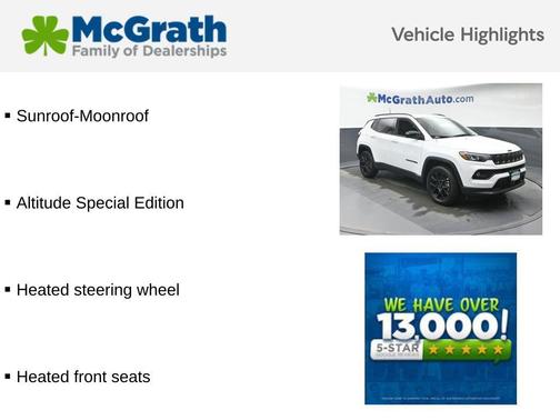Bright White Clearcoat 2026 Jeep Compass Latitude
