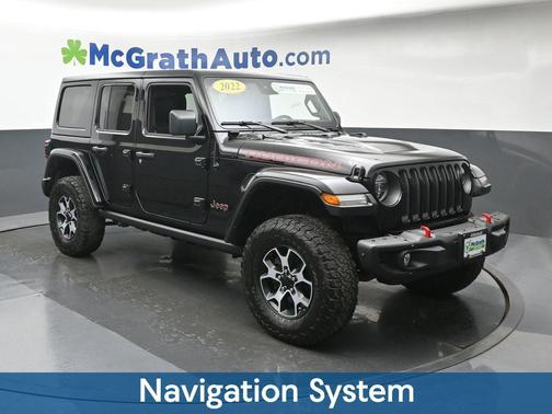 Black Clearcoat 2022 Jeep Wrangler Unlimited Rubicon