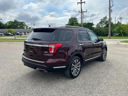 RED 2019 Ford Explorer Platinum