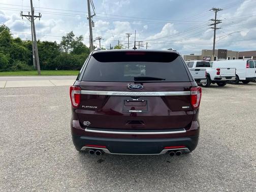RED 2019 Ford Explorer Platinum