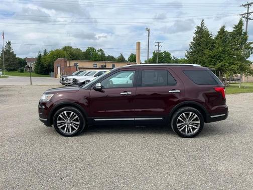 RED 2019 Ford Explorer Platinum