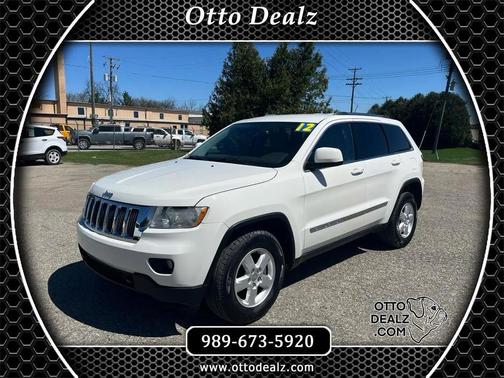 Stone White Clearcoat 2012 Jeep Grand Cherokee Laredo