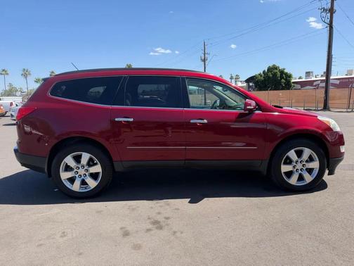Red 2010 Chevrolet Traverse LTZ