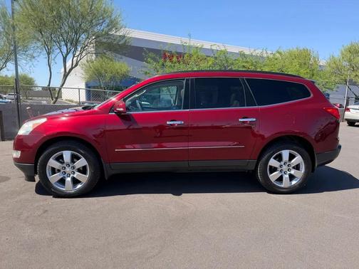 Red 2010 Chevrolet Traverse LTZ