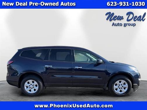 Blue 2017 Chevrolet Traverse LS